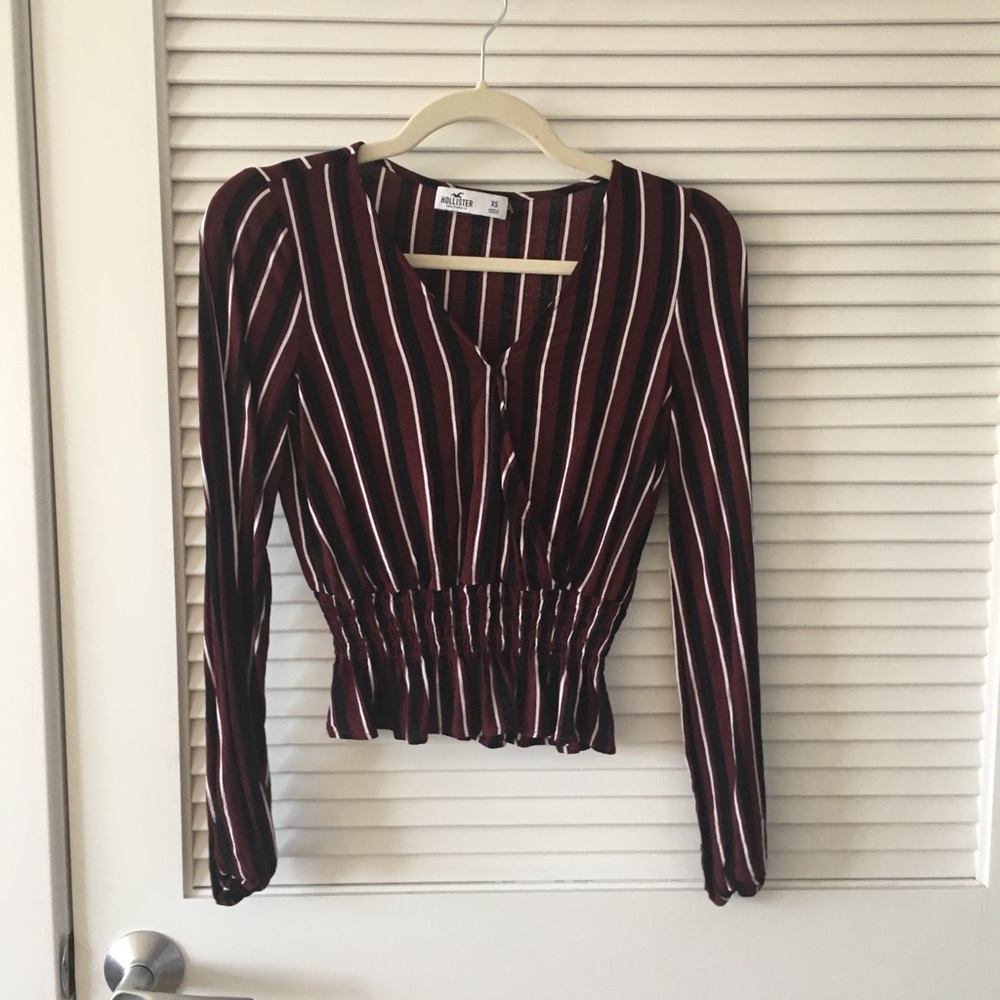 HOLLISTER faux wrap top